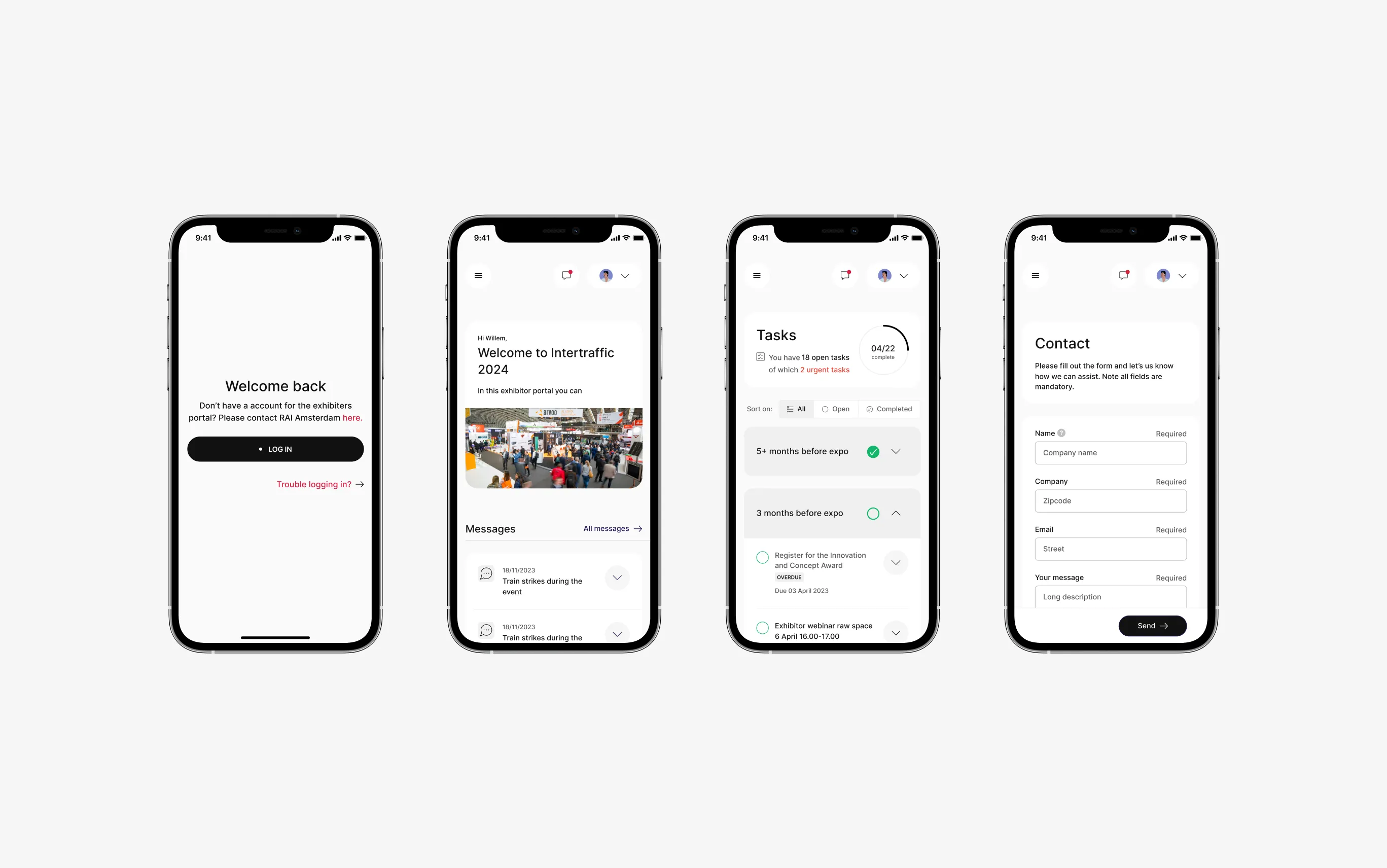 RAI Amsterdam platform displayed across devices.